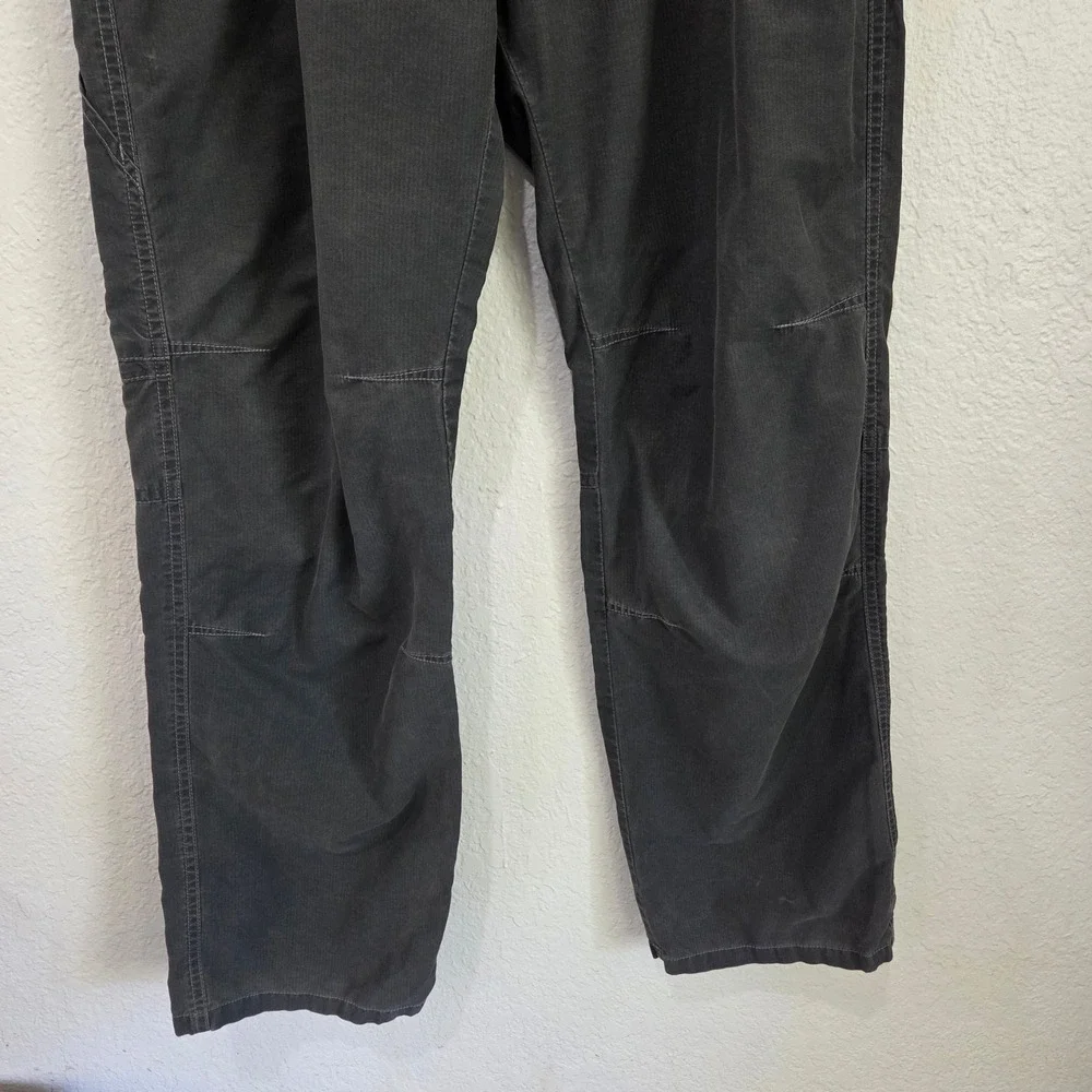 KUHL Mens Pants 34x30 Cotton Nylon Charcoal Grey Hiking Utility Workwear Pants